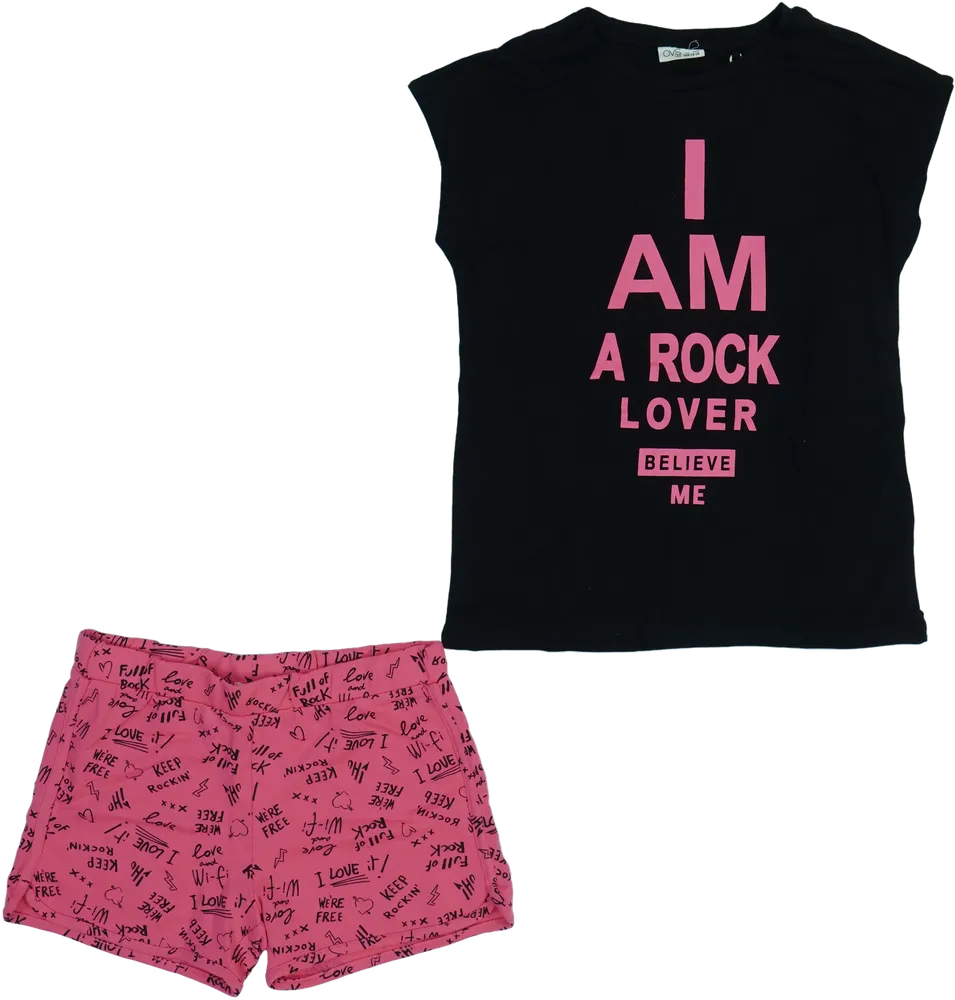 Fekete OVS 2 részes szett - Felsőruházat és nadrág EU 158 / UK 13 év / US 14 év/XL