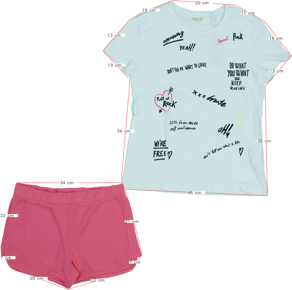 Fehér OVS 2 részes szett - Felsőruházat és nadrág EU 170 / UK 15 év / US XL