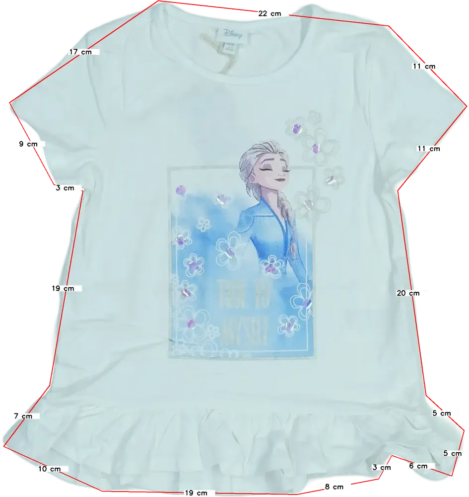 Fehér Disney Póló EU 122 / UK 7 év / US 7 év/M