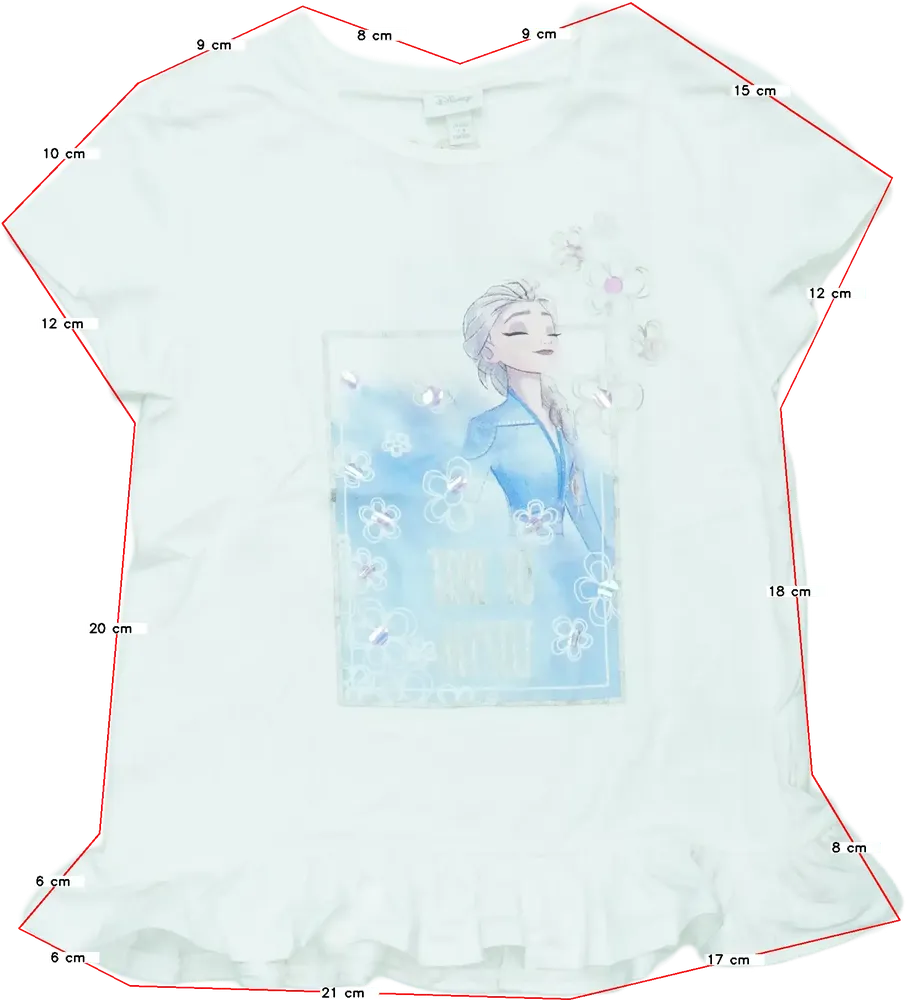 Fehér Disney Póló EU 128 / UK 8 év / US 8 év/M