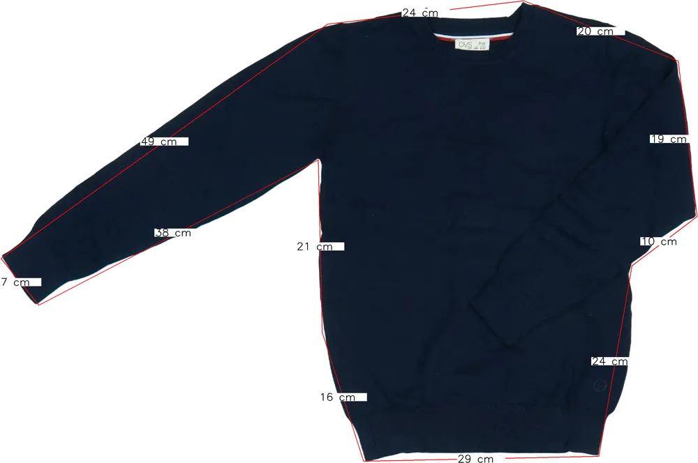 Kék OVS Kötött pulcsi EU 140 / UK 10 év / US 10 év/L