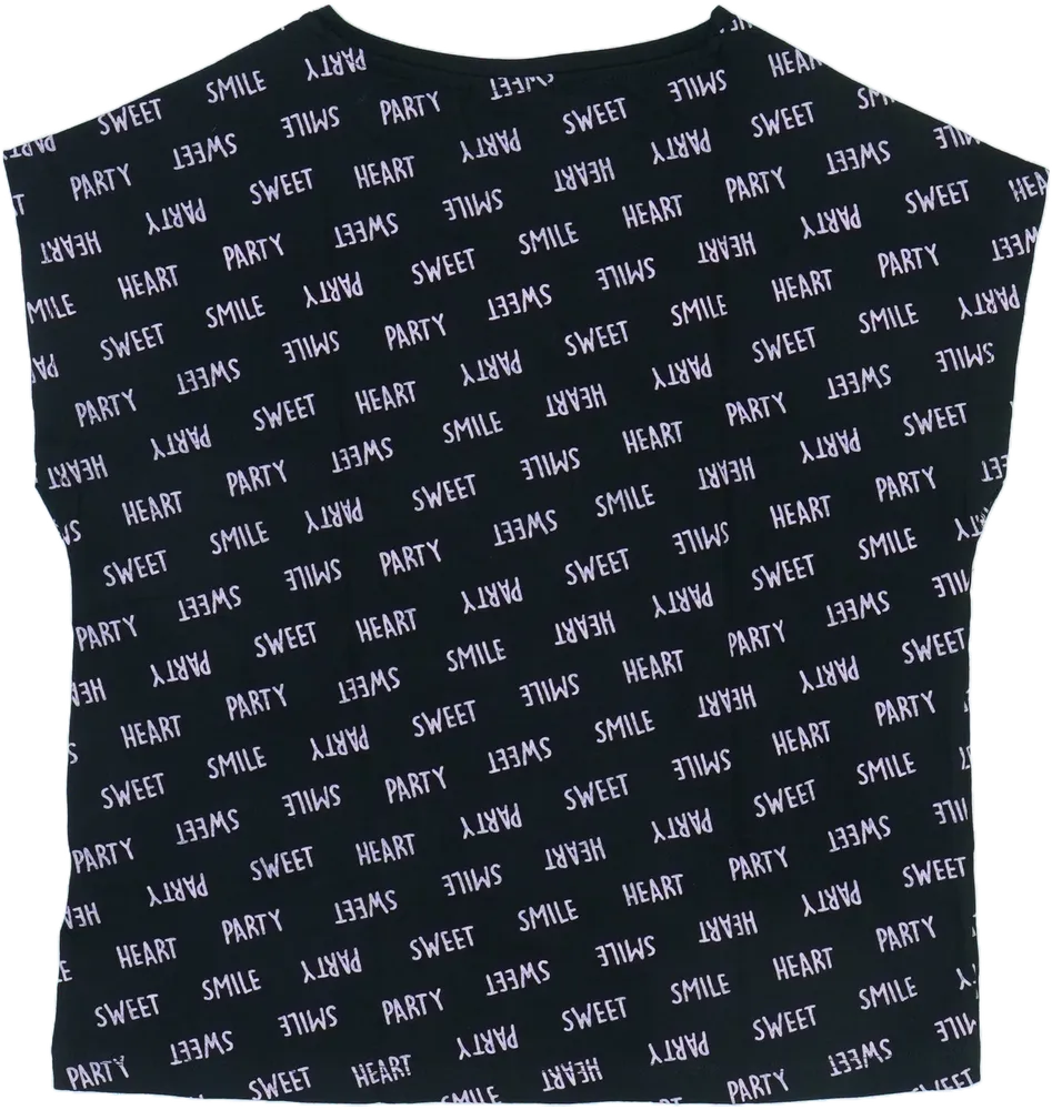 Fekete OVS Póló EU 164 / UK 14 év / US 14 év/XL