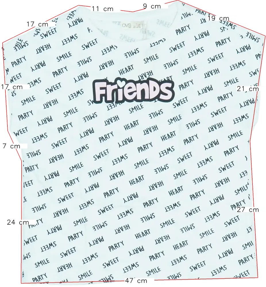 Fehér OVS Póló EU 164 / UK 14 év / US 14 év/XL