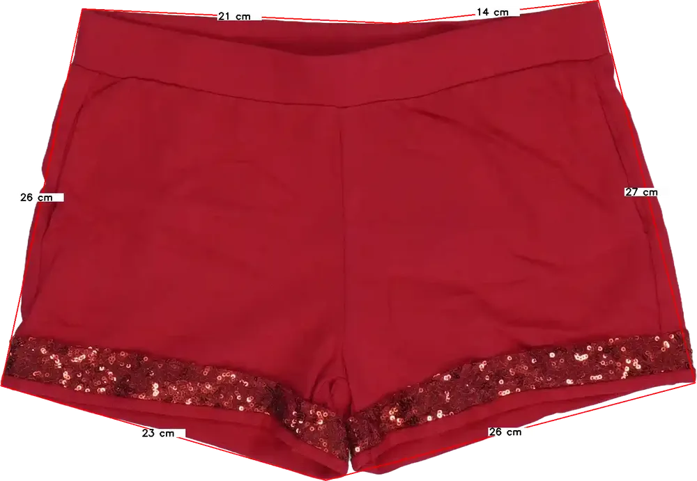 Piros OVS Rövidnadrág EU 158 / UK 13 év / US 14 év/XL