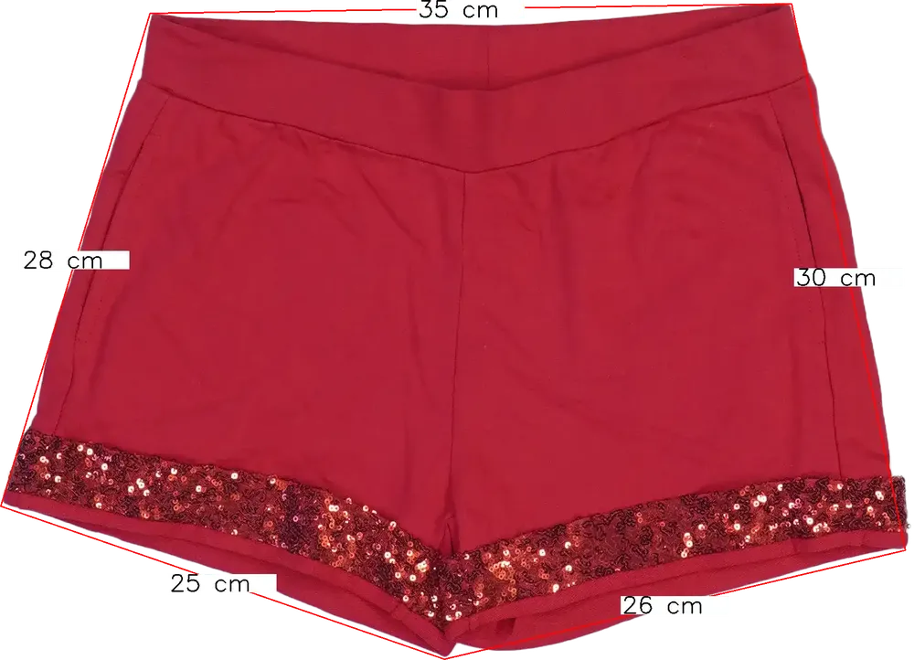 Piros OVS Rövidnadrág EU 164 / UK 14 év / US 14 év/XL