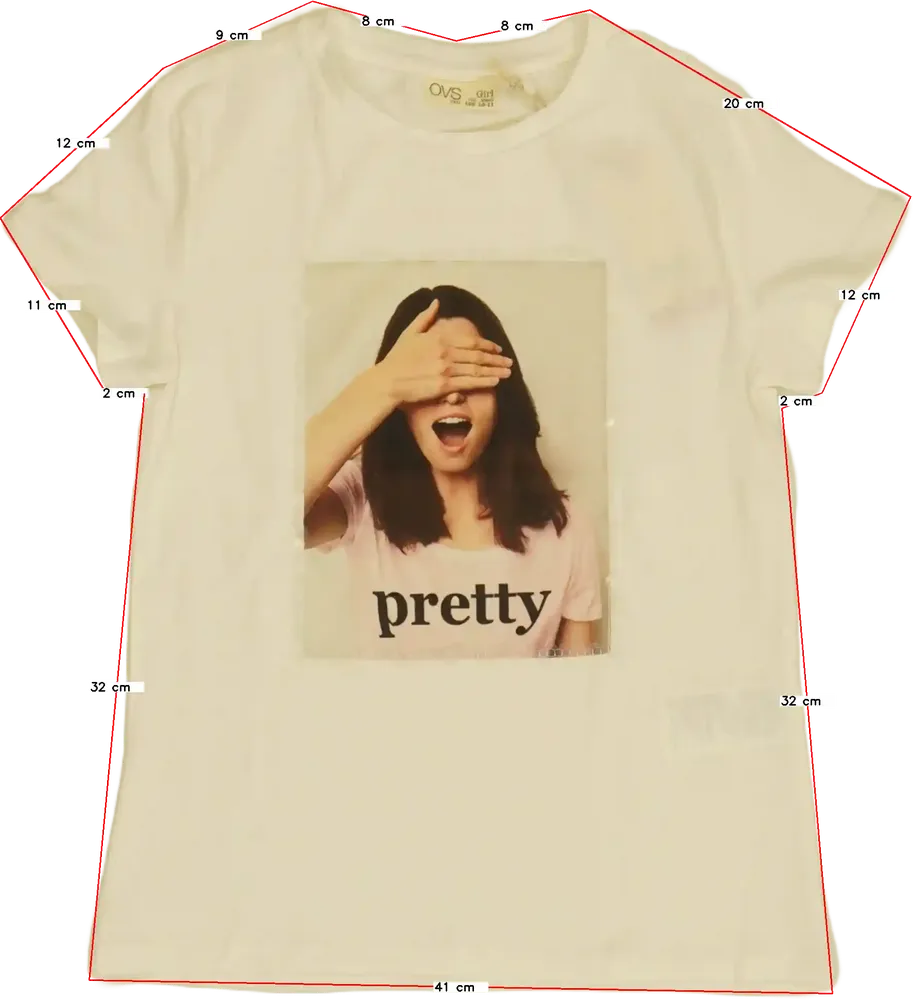 Fehér OVS Póló EU 146 / UK 11 év / US 12 év/L