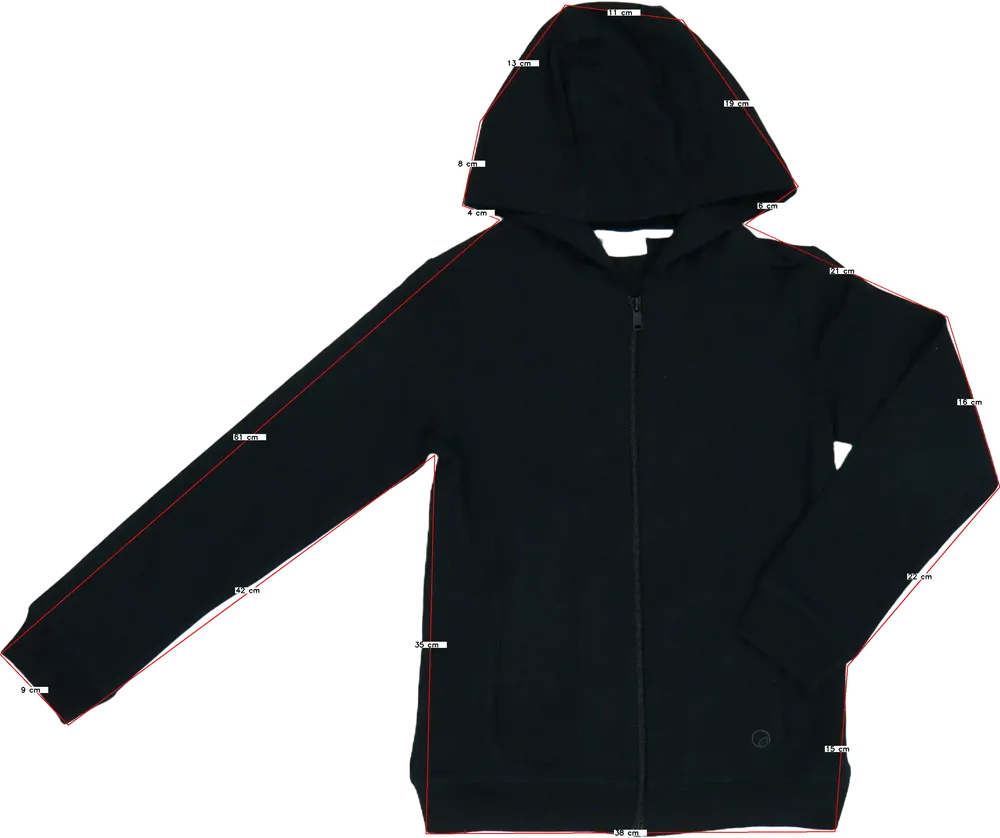 Fekete OVS Kapucnis pulóver EU 152 / UK 12 év / US 12 év/L