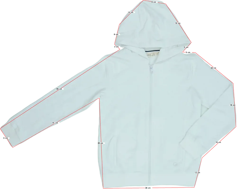 Fehér OVS Kapucnis pulóver EU 152 / UK 12 év / US 12 év/L