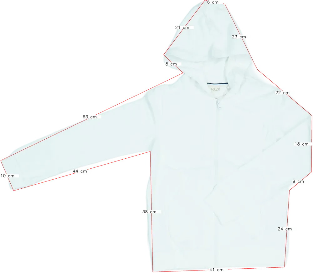 Fehér OVS Kapucnis pulóver EU 164 / UK 14 év / US 14 év/XL