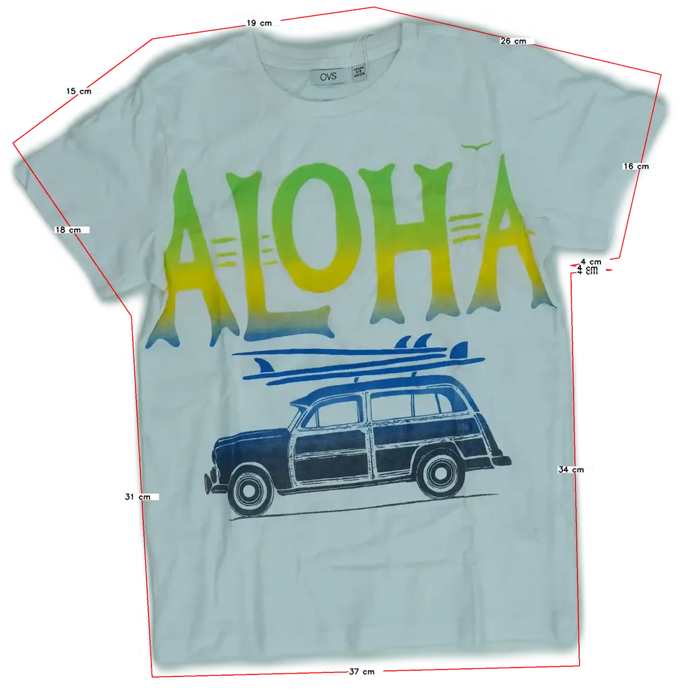 Fehér OVS Póló EU 134 / UK 9 év / US 9 év/L