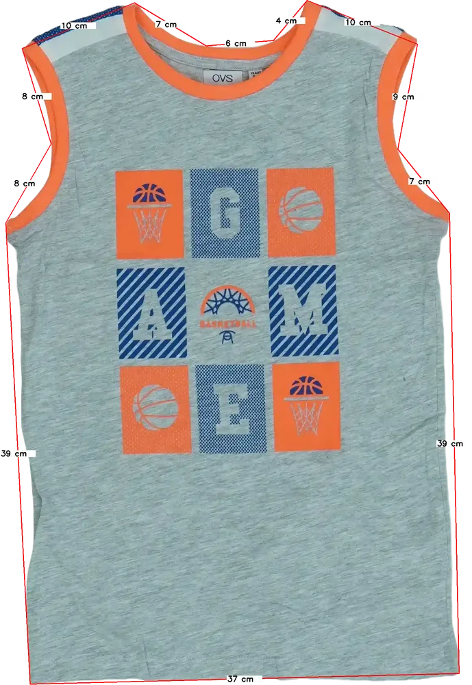 Szürke OVS Fiú / Férfi atléta EU 140 / UK 10 év / US 10 év/L