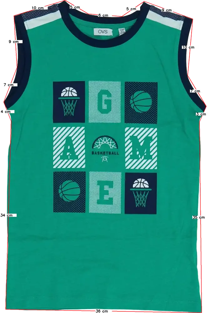 Zöld OVS Fiú / Férfi atléta EU 134 / UK 9 év / US 9 év/L