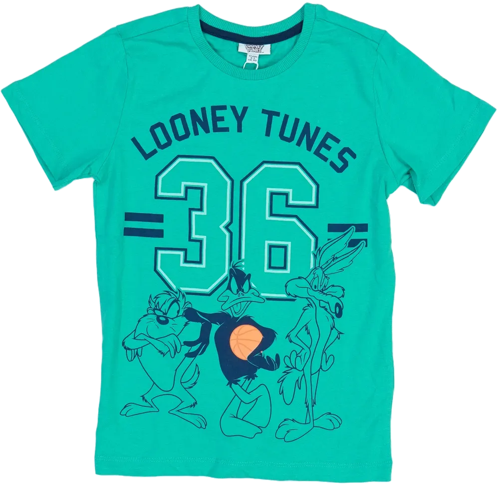 Zöld Looney Tunes Póló EU 122 / UK 7 év / US 7 év/M