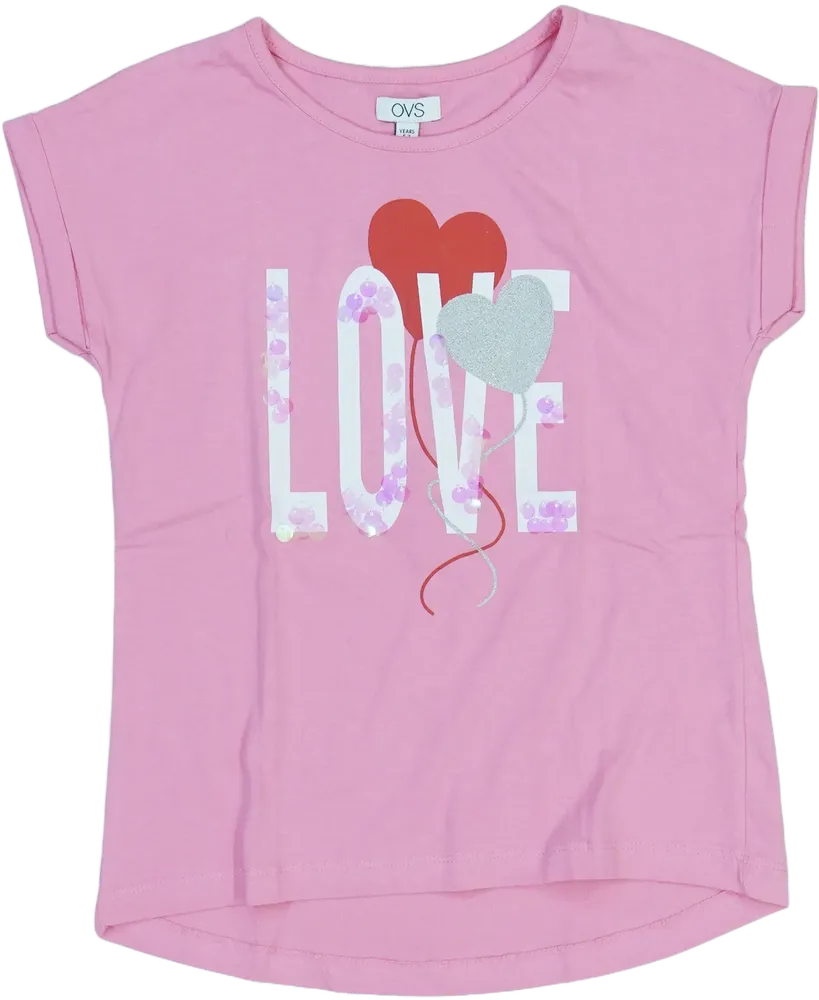 Rózsaszín OVS Póló EU 122 / UK 7 év / US 7 év/M