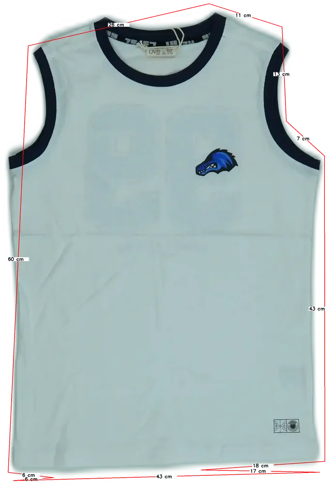 Fehér OVS Fiú / Férfi atléta EU 152 / UK 12 év / US 12 év/L