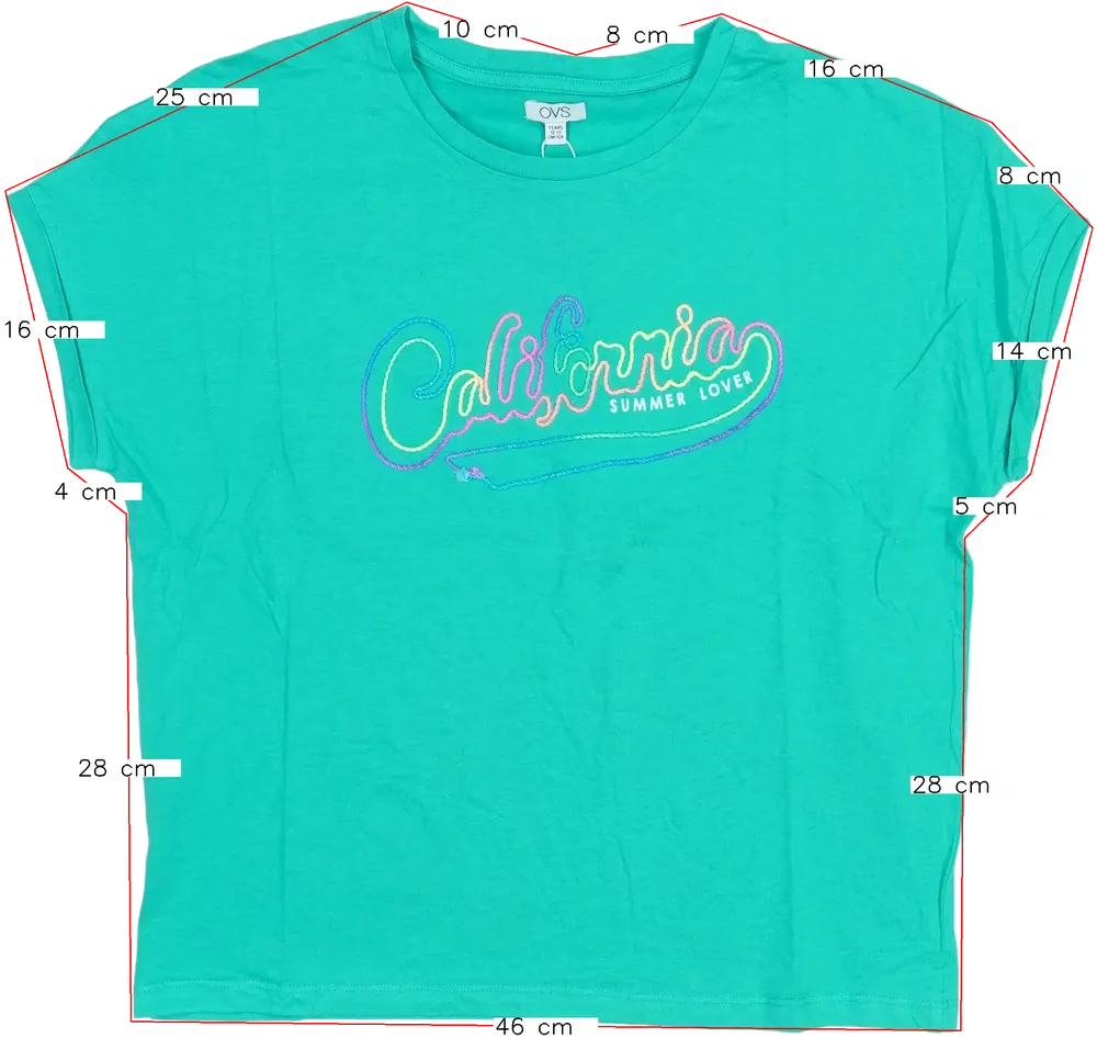 Zöld OVS Póló EU 158 / UK 13 év / US 14 év/XL