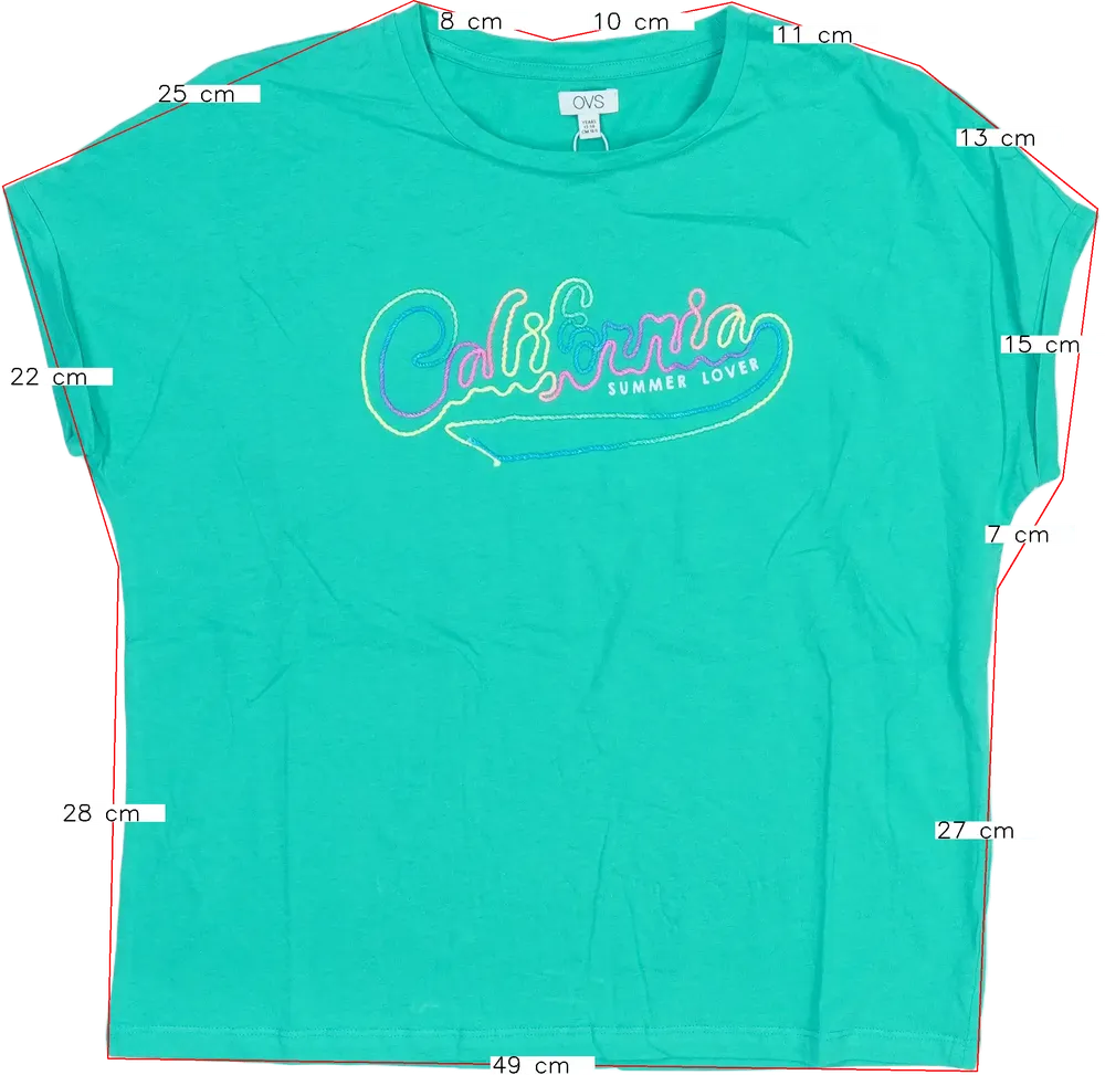 Zöld OVS Póló EU 164 / UK 14 év / US 14 év/XL