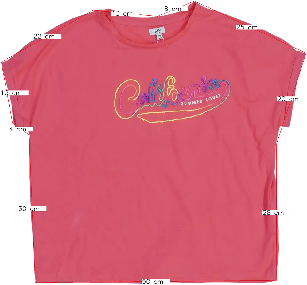 Rózsaszín OVS Póló EU 170 / UK 15 év / US XL