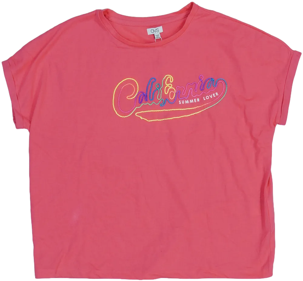 Rózsaszín OVS Póló EU 170 / UK 15 év / US XL