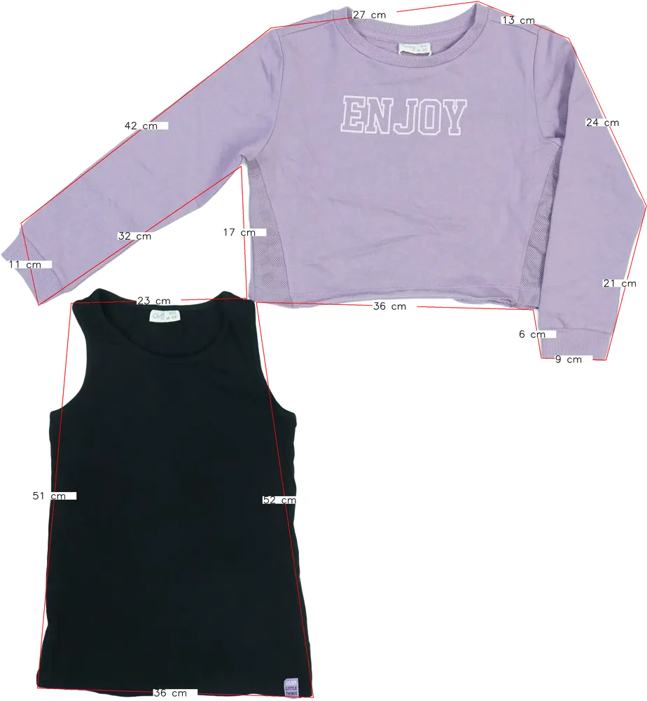 Lila OVS 2 részes szett - Felsőruházat EU 140 / UK 10 év / US 10 év/L