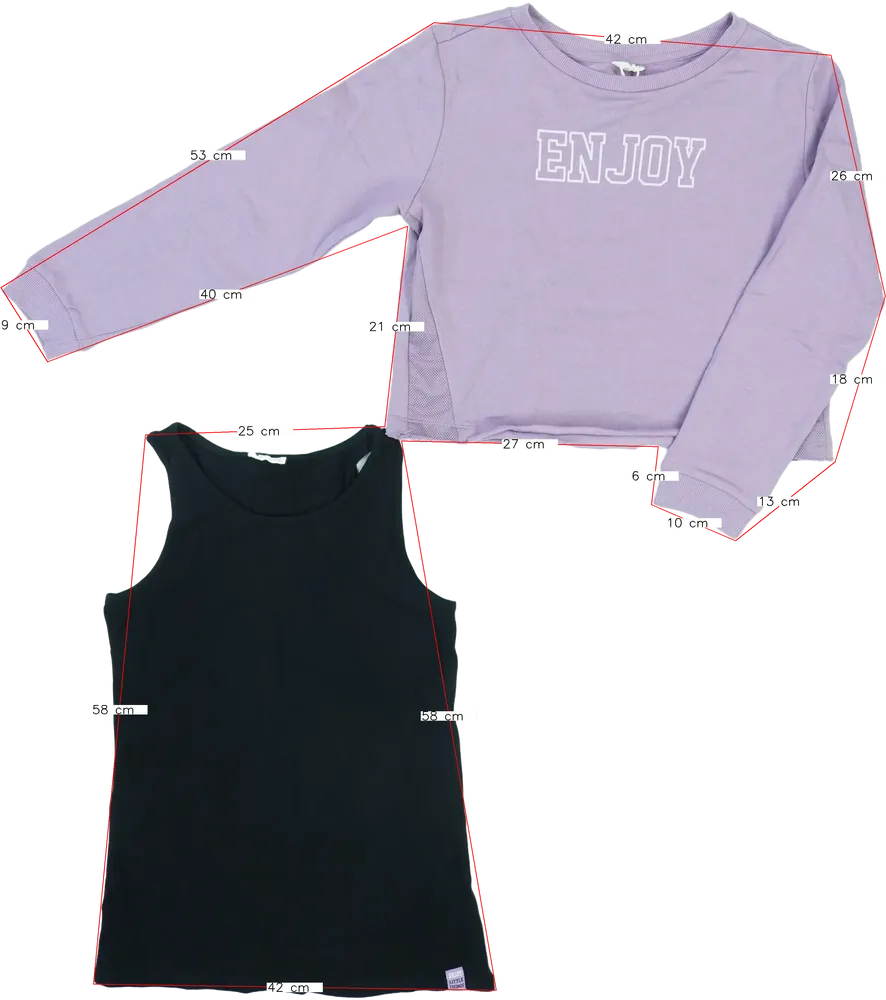 Purple OVS 2-piece set - Top EU 164 / UK 14 years / US 14 years/XL