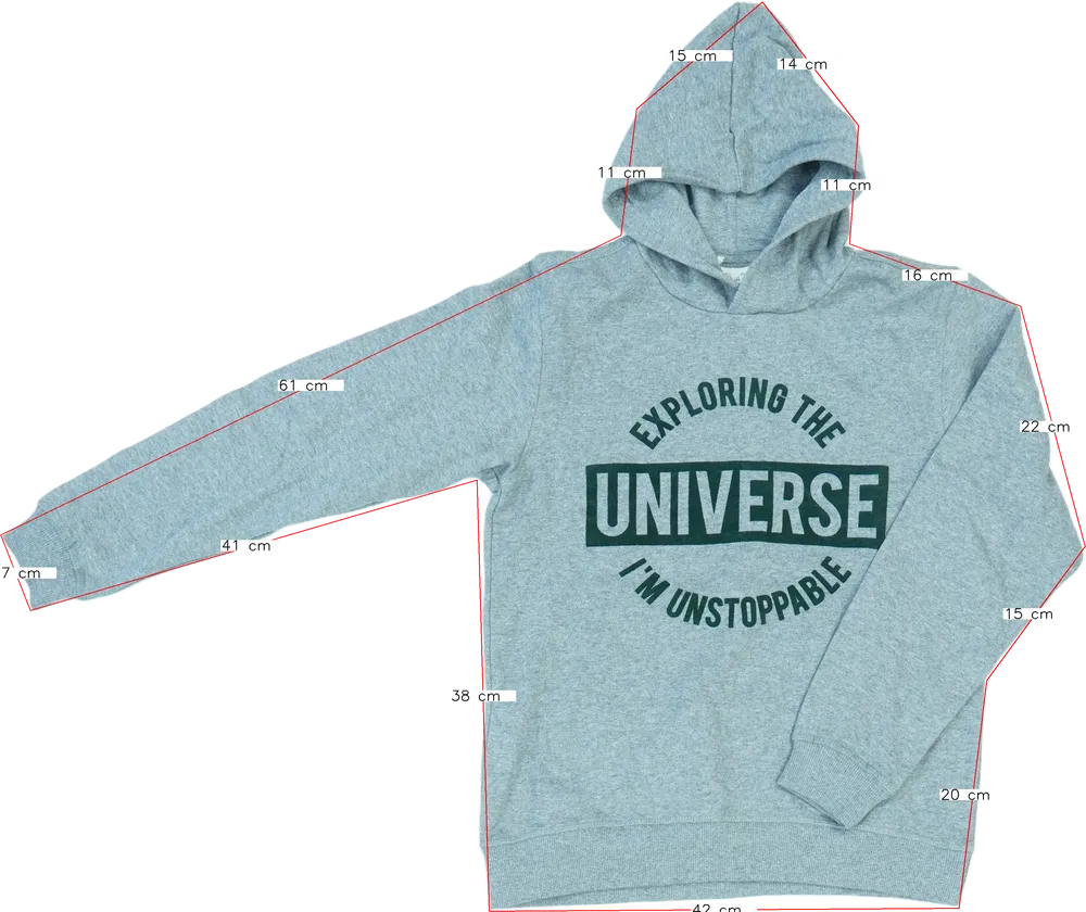 Szürke OVS Kapucnis pulóver EU 158 / UK 13 év / US 14 év/XL