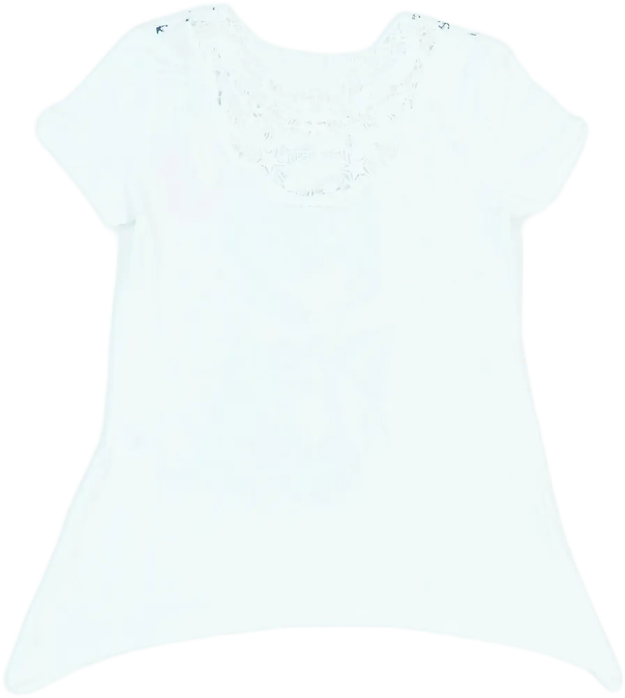 Fehér OVS Póló EU 164 / UK 14 év / US 14 év/XL