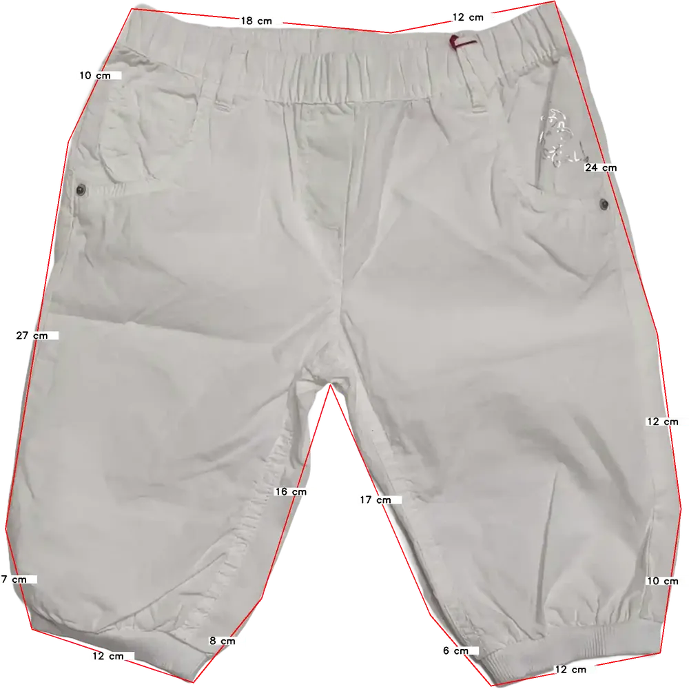 Fehér OVS Rövidnadrág EU 116 / UK 6 év / US 6 év/S