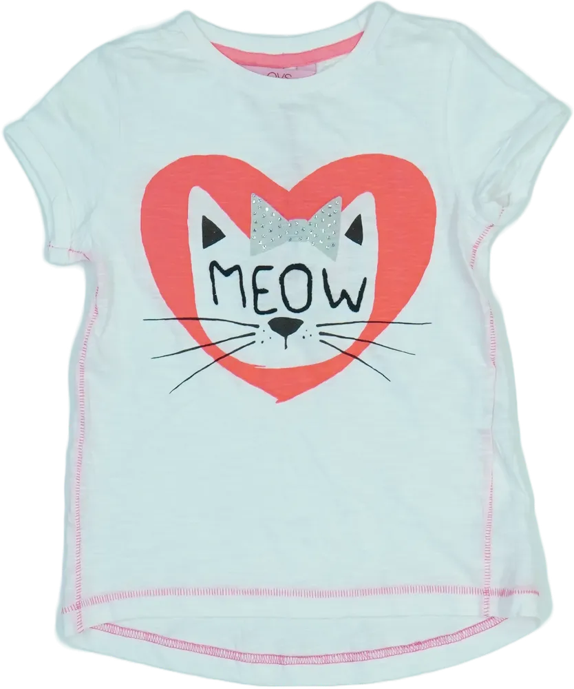 Fehér OVS Póló EU 110 / UK 5 év / US 5 év/XS