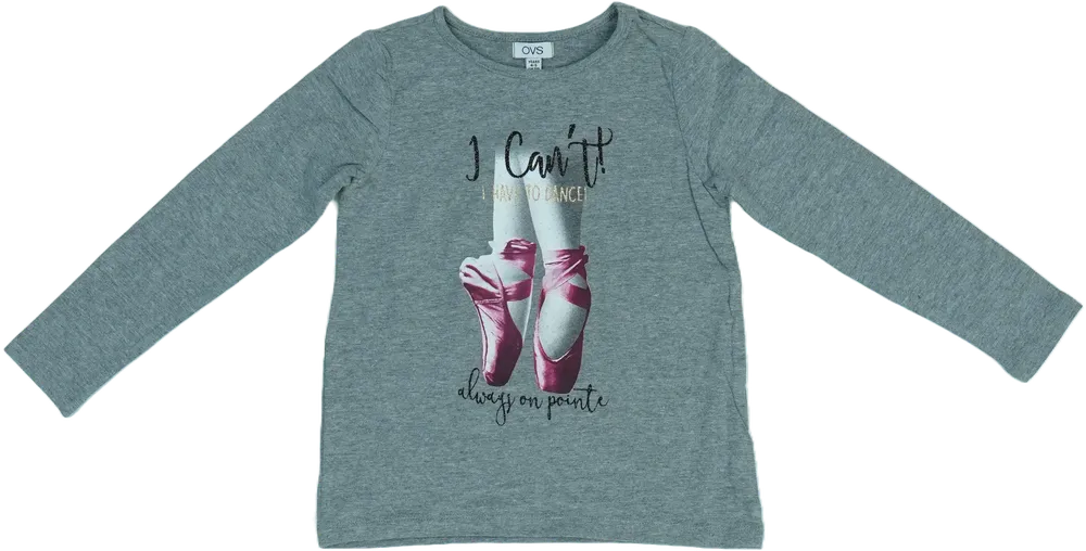 Szürke OVS Hosszú ujjú felső EU 110 / UK 5 év / US 5 év/XS