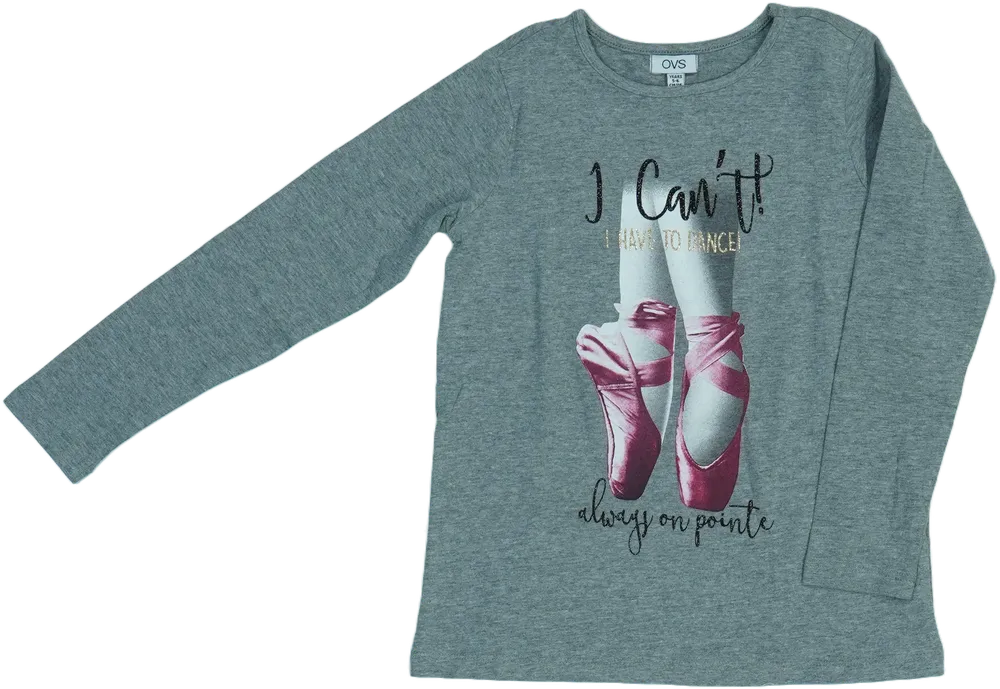 Szürke OVS Hosszú ujjú felső EU 116 / UK 6 év / US 6 év/S