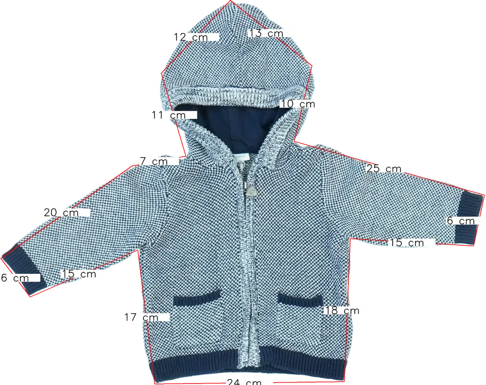 Többszínű OVS - Fagottino Kapucnis pulóver EU 68 / UK 3-6 hónap / US 3-6 hónap