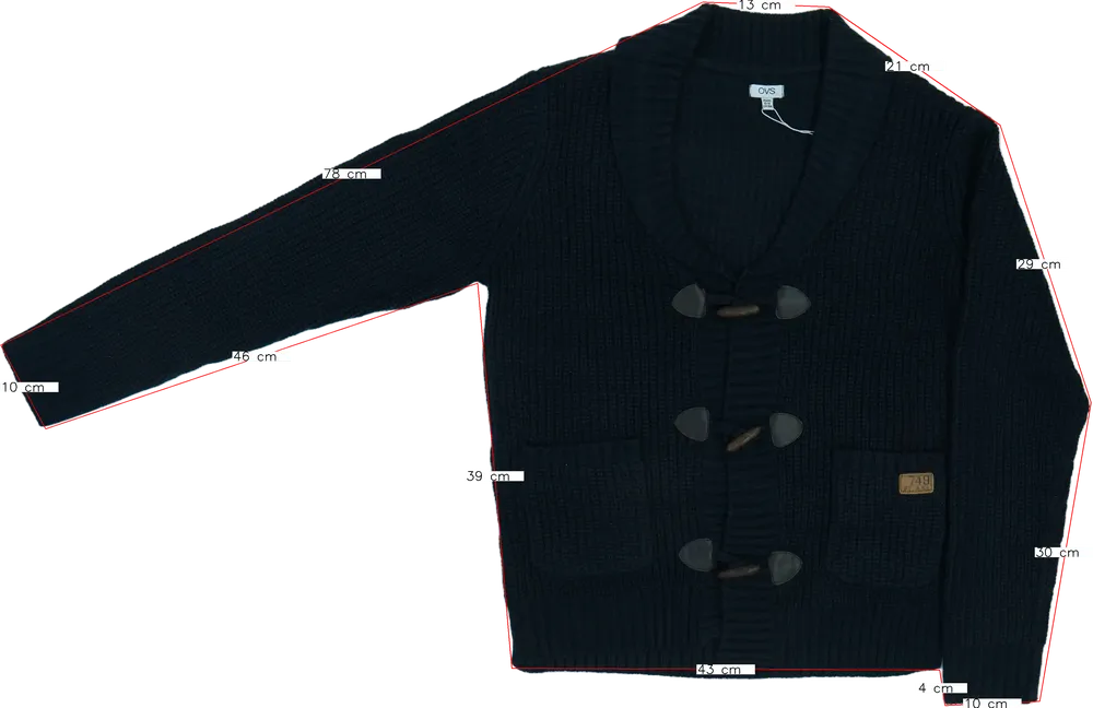 Kék OVS Kardigán EU 164 / UK 14 év / US 14 év/XL
