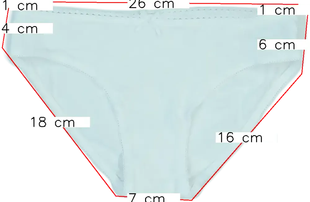 Fehér OVS Lányka / Női bugyi EU 128 / UK 8 év / US 8 év/M