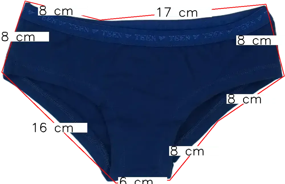 Kék OVS Lányka / Női bugyi EU 140 / UK 10 év / US 10 év/L