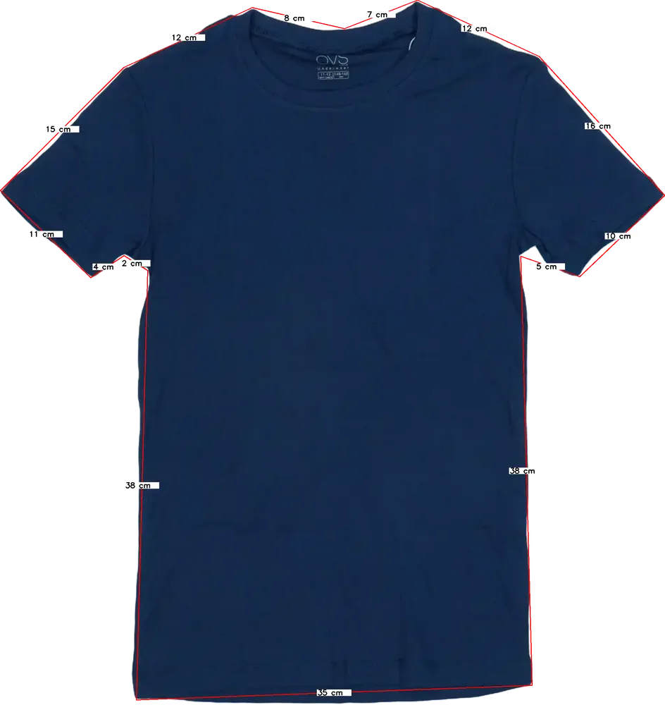 Kék OVS Póló EU 152 / UK 12 év / US 12 év/L