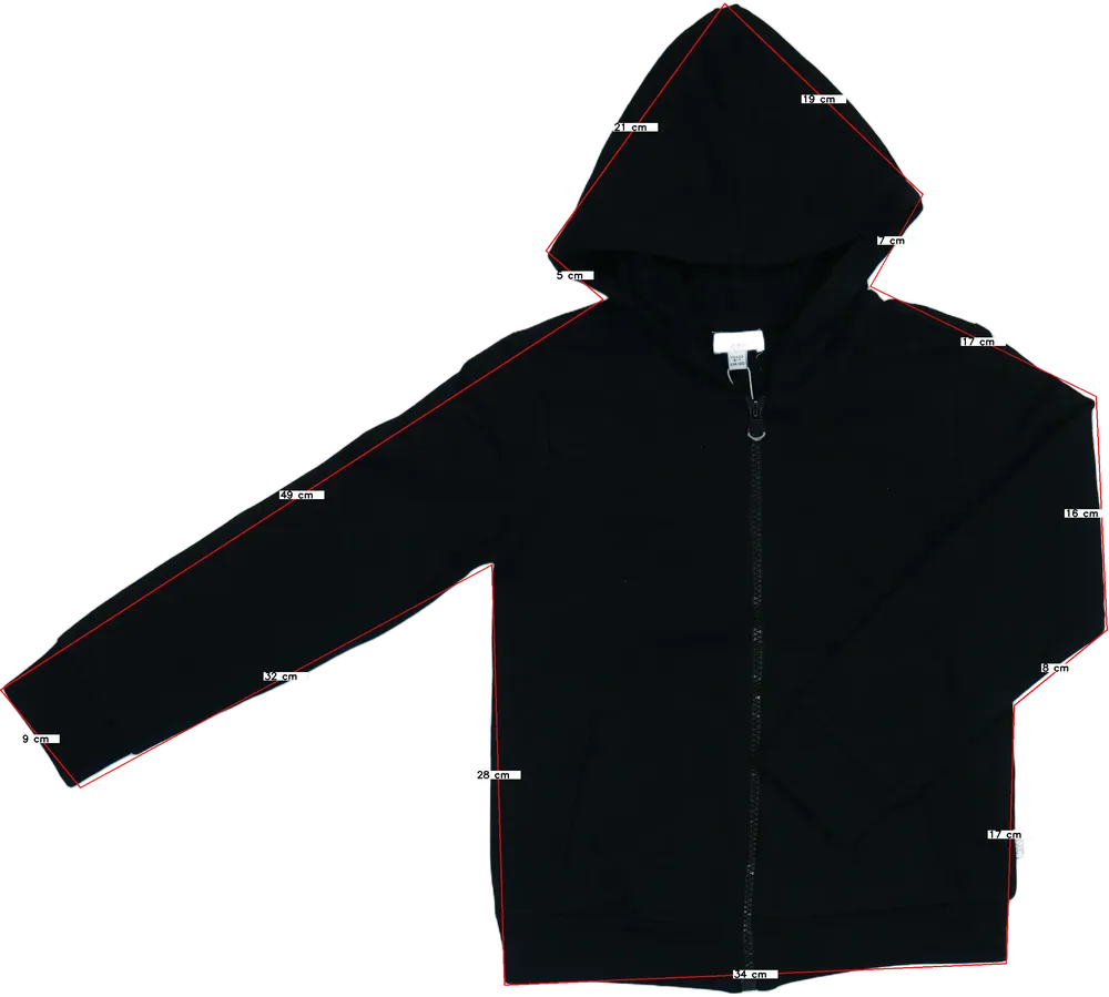 Fekete OVS Kapucnis pulóver EU 164 / UK 14 év / US 14 év/XL