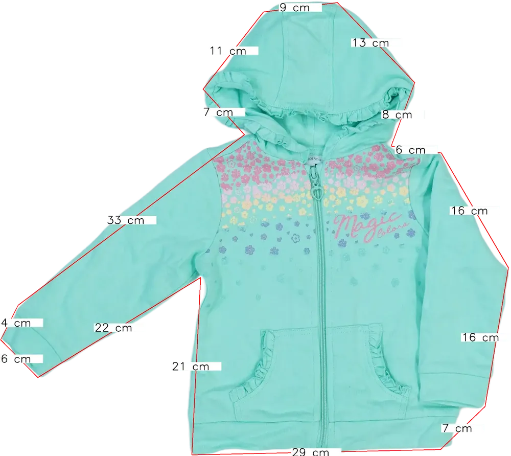 Zöld OVS - Fagottino Kapucnis pulóver EU 92 / UK 2 év / US 2T