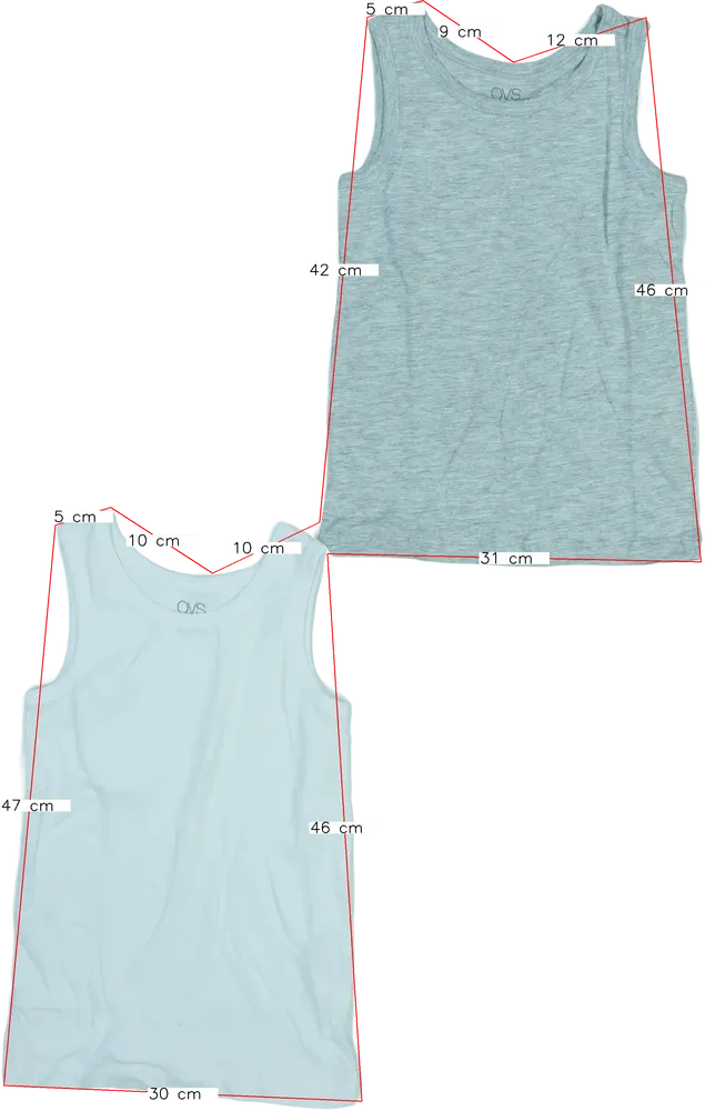 Szürke OVS Csomag - Fiú / Férfi trikók EU 116 / UK 6 év / US 6 év/S