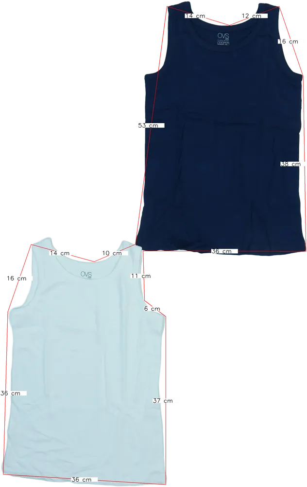 Blue OVS Multipack - Sleeveless shirts EU 140 / UK 10 years / US 10 years/L