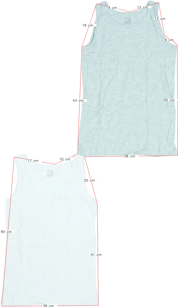 Grey OVS Multipack - Sleeveless shirts EU 164 / UK 14 years / US 14 years/XL
