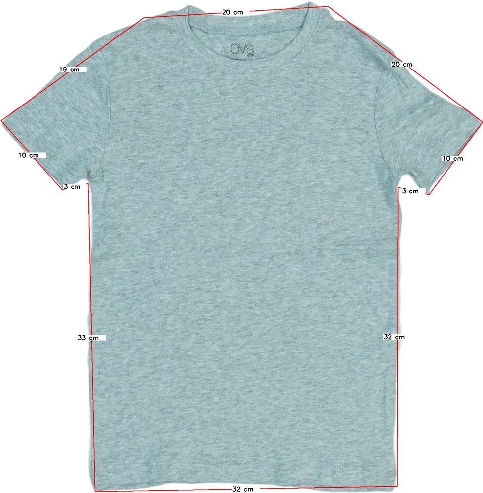 Szürke OVS Póló EU 122 / UK 7 év / US 7 év/M