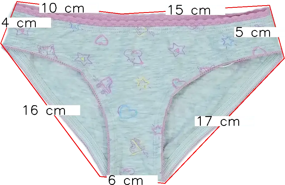 Szürke OVS Lányka / Női bugyi EU 116 / UK 6 év / US 6 év/S