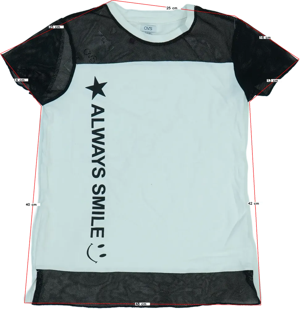 Fehér OVS Póló EU 164 / UK 14 év / US 14 év/XL