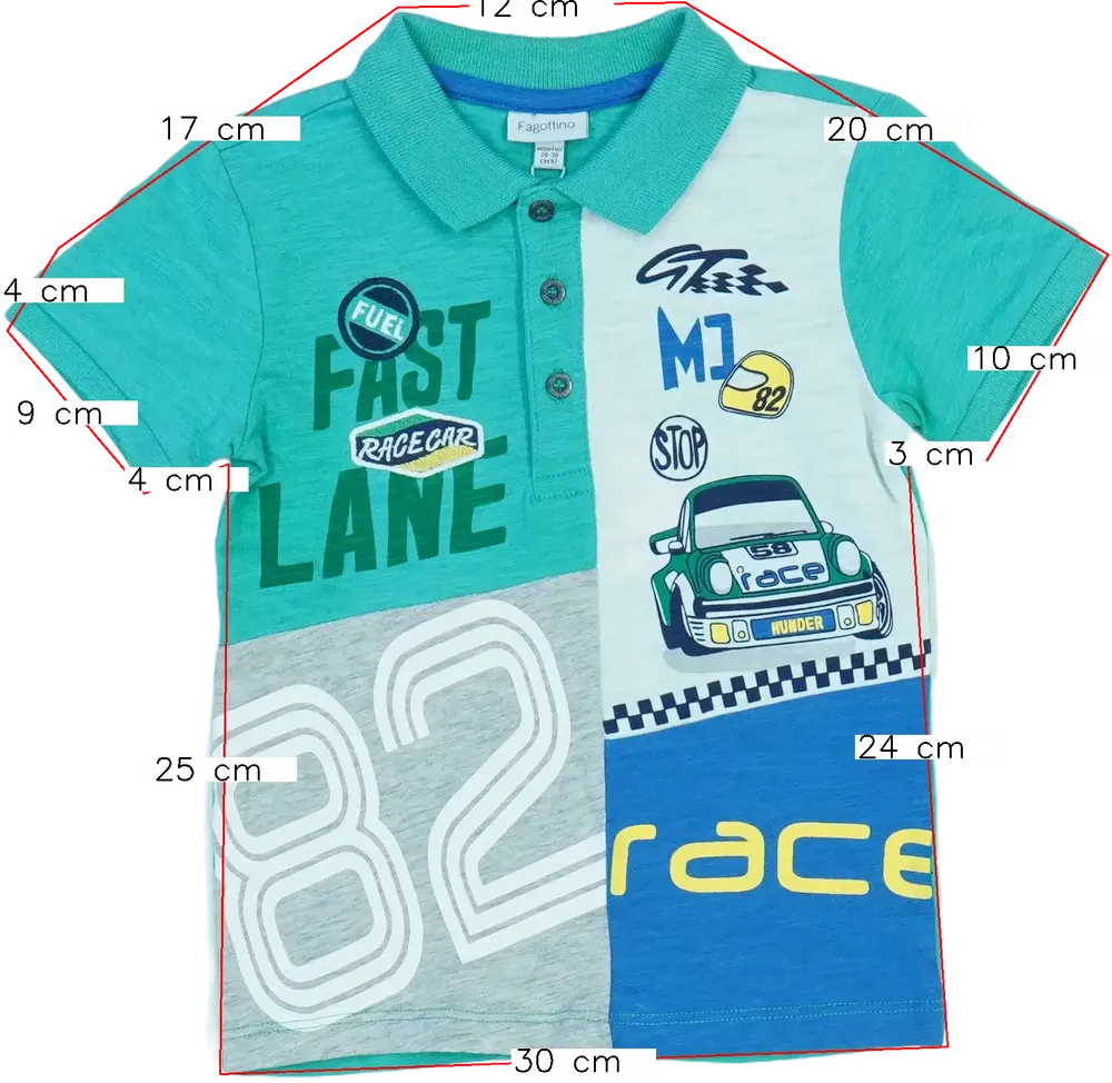 Zöld OVS - Fagottino Póló EU 92 / UK 2 év / US 2T