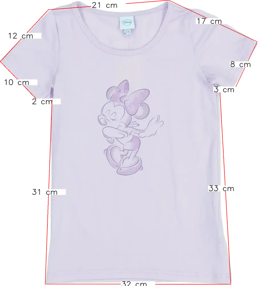 Rózsaszín Disney Póló EU 128 / UK 8 év / US 8 év/M