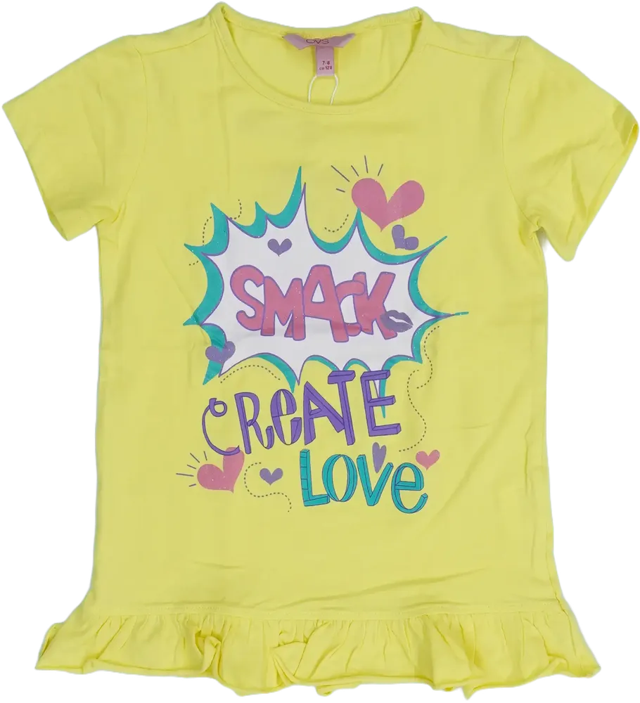 Sárga OVS Póló EU 128 / UK 8 év / US 8 év/M