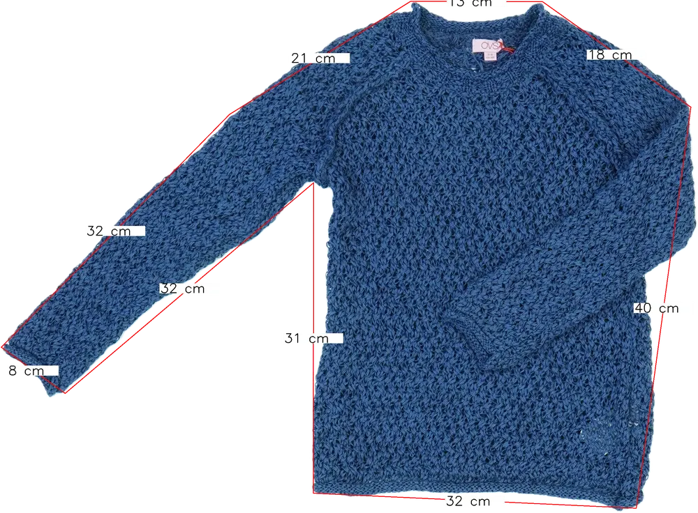 Kék Next Kötött pulcsi EU 116 / UK 6 év / US 6 év/S