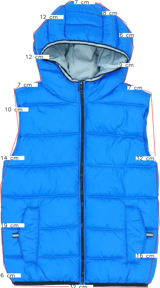 Kék OVS Mellény EU 122 / UK 7 év / US 7 év/M