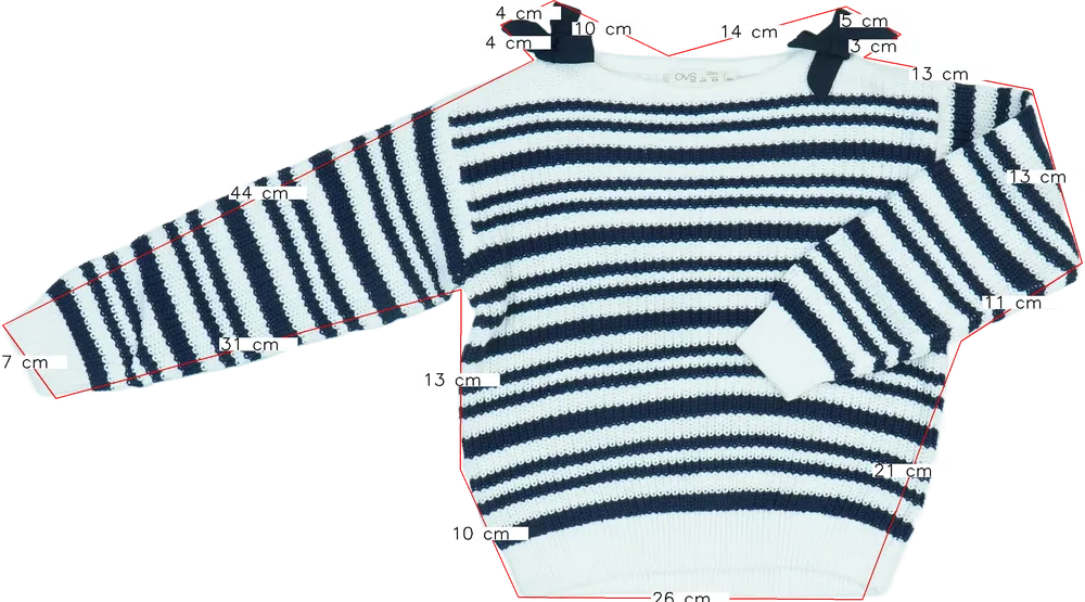 Fehér OVS Kötött pulcsi EU 116 / UK 6 év / US 6 év/S